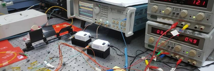 Differential Quadrature Phase Shift Keying (DQPSK) Modulator testbed module customization