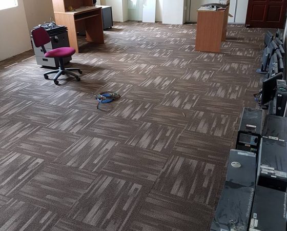 Wiring, Carpet and Meeting Table Installation – 2
