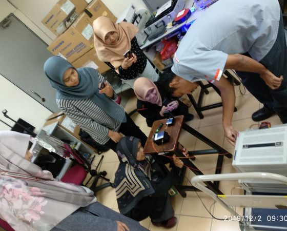 Demonstration of the VLC project for Prof. Madya Dr. Siti Barirah bt. Ahmad Anas